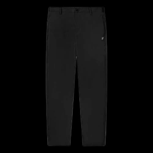 FILA Woven Solid Color Straight Casual Sports Long Pants Black