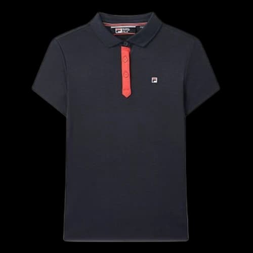 FILA Athleisure Casual Sports POLO Short Sleeve Blue (Women's)
