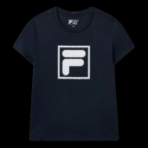FILA Logo Printing Round-neck Top 'Navy' (Women's)