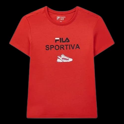 FILA ADE Short Sleeve Red T-Shirt (Women's)