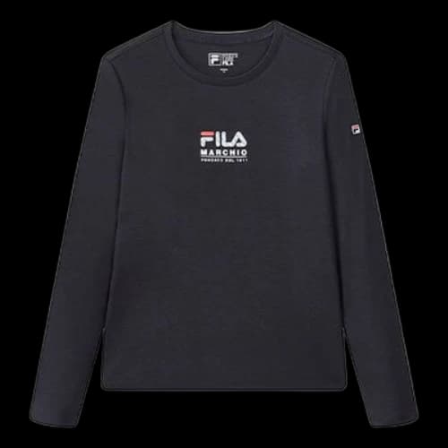 FILA Minimalistic LOGO Long Sleeves Top 'Blue' (Women's)