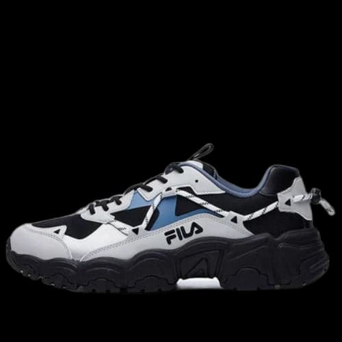 FILA Fluid Low Tops Black Gray Blue