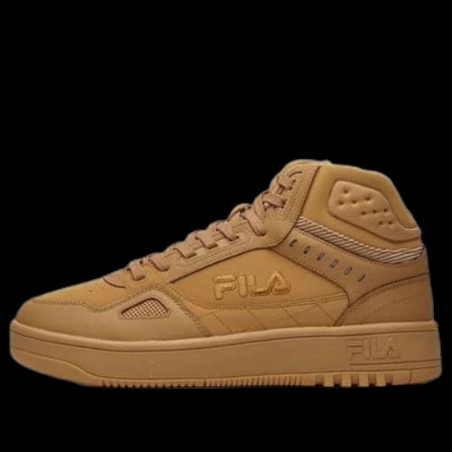 FILA High Top Retro Basketball Shoes Clay Yellow