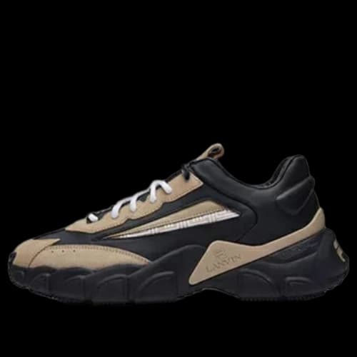 Lanvin x FILA Low-Top Running Shoes Black/Yellow