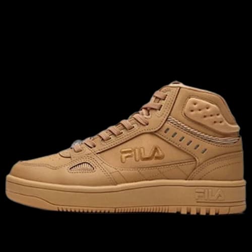 FILA High Top Retro Basketball Shoes Clay Yellow (Women's)