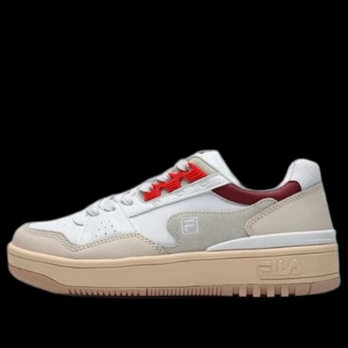 FILA Low-Top Sneakers White/Red/Grey (Women's)