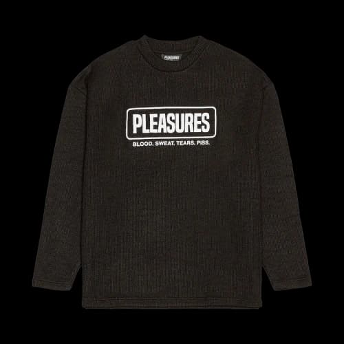 Pleasures Fresno Knit Long-Sleeve Tee 'Black'