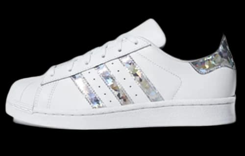adidas Superstar White Holographic Stripes (Youth)