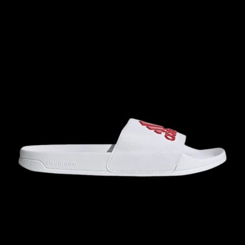 adidas Adilette Shower Slides 'White Active Red'
