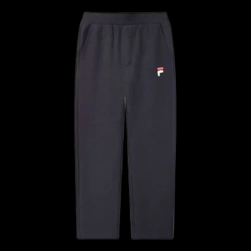 FILA Classic Logo Embroidered Straight Casual Pants Blue