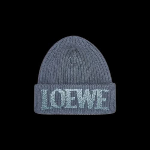 Loewe Wool Beanie 'Grey Blue'