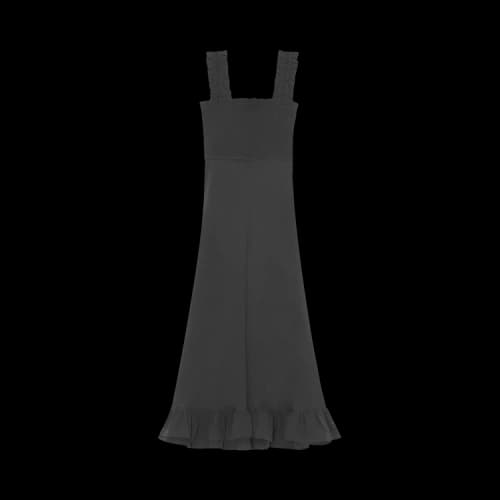 GANNI Crepe Dress 'Black'
