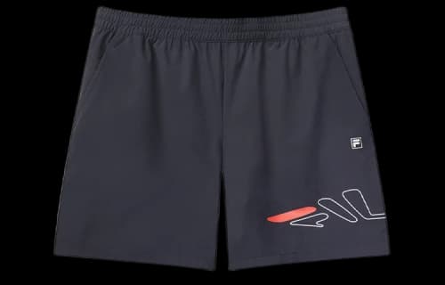 FILA Alphabet Logo Printing Knit Breathable Sports Shorts Navy Blue (Women's)