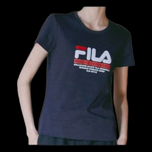 FILA Classic Short Sleeve Blue T-Shirt (Women's)