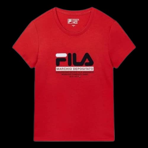 FILA Classic Bottoming Shirt T-Shirt Red (Women's)