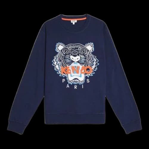 KENZO Blue Tiger Head Pattern Sports