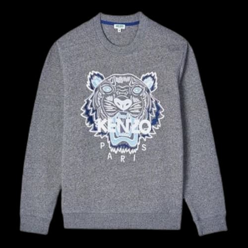 KENZO Tiger Head Pullover Sports Gray