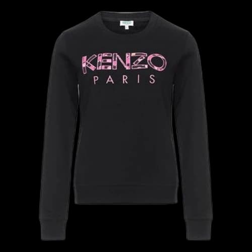 KENZO Logo Round-Neck Sweatshirt Black