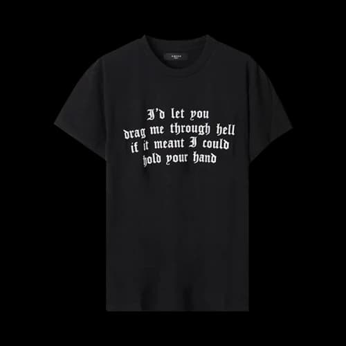 Amiri Hold Your Hand Tee 'Tar'