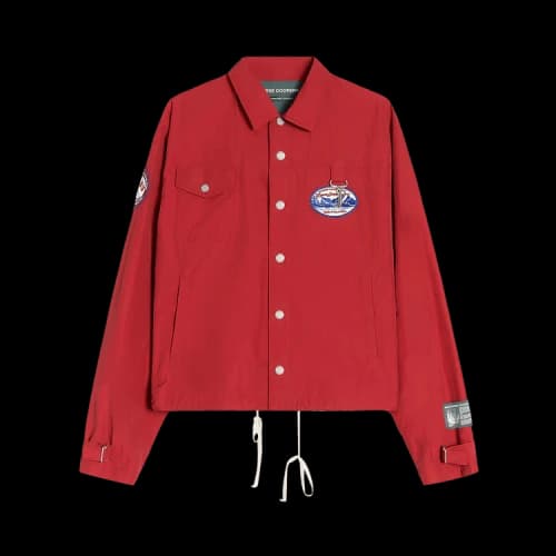 Reese Cooper Patches Nylon Coaches Jacket 'Red'