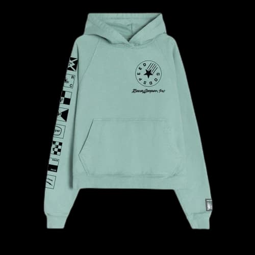 Reese Cooper Flags Hooded Sweatshirt 'Green'