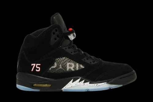Paris Saint-Germain x Air Jordan 5 Retro 'Black' Sample