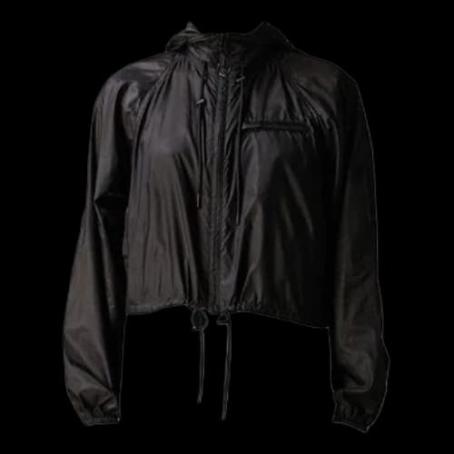 KENZO Logo Alphabet Pattern Solid Color Hooded Jacket Black