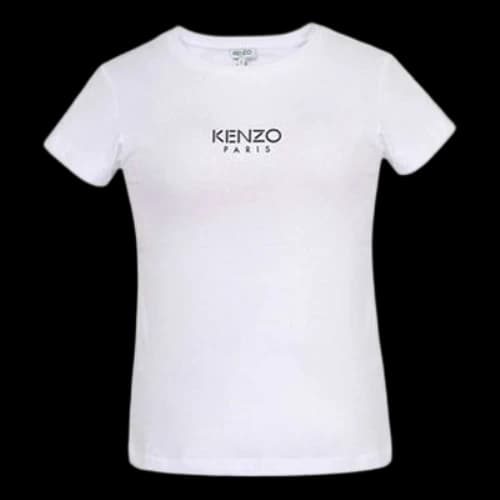 KENZO Slim Fit Round Neck Short Sleeve T-Shirt 'White' (Women's)