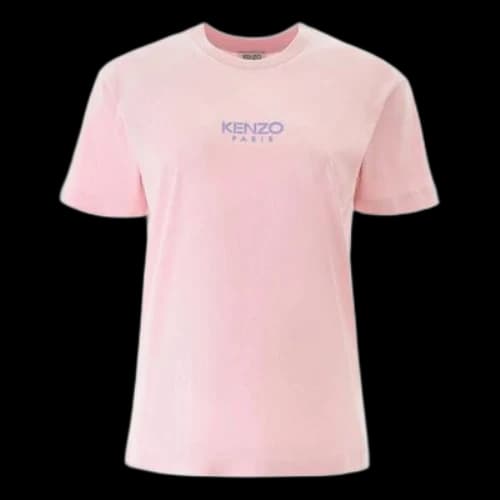 KENZO SS21 Logo Pattern Short Sleeve Pink