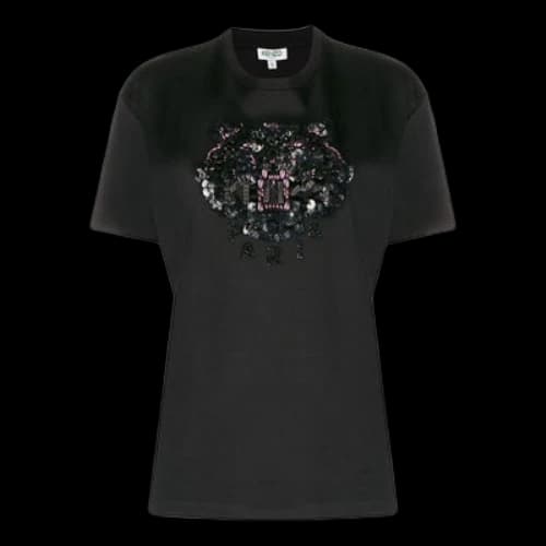 KENZO Tiger Head Short Sleeve Black