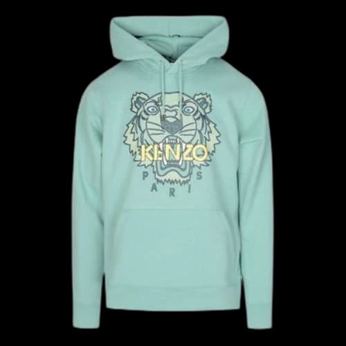 KENZO Logo Alphabet Tiger Head Pattern Printing Light Green