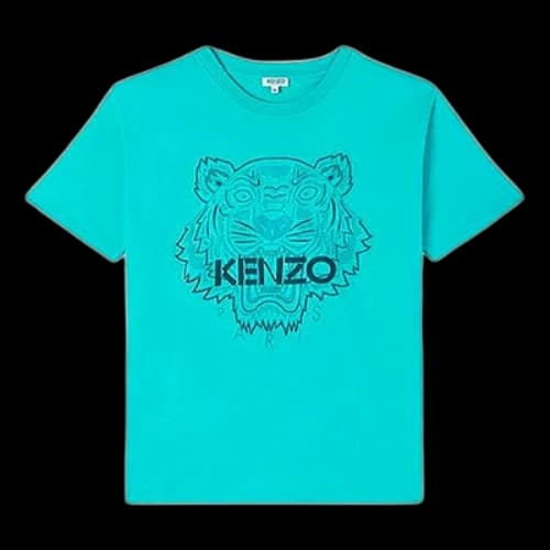 KENZO Series Pattern Short Sleeve Mint Green