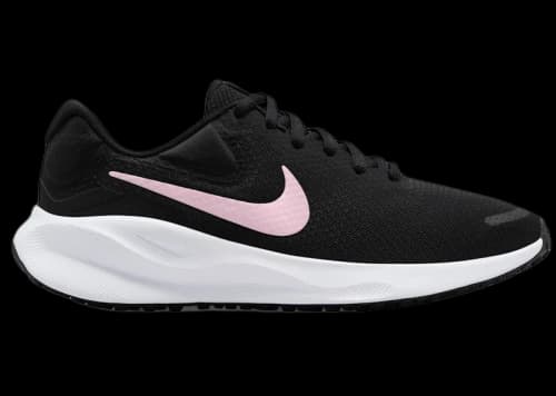 Nike Revolution 7 Black White Medium Soft Pink (Women's)