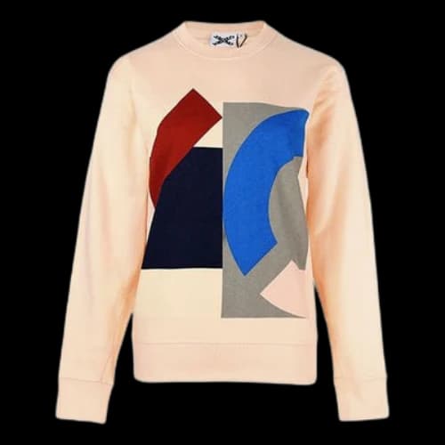 KENZO SS21 Pattern Printing Long Sleeves Pullover Hoodie Yellow (Women's)