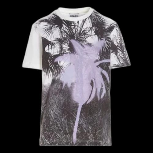 KENZO Unisex SS21 520 Series Round-neck Printing Purple