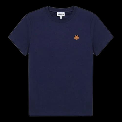 KENZO SS21 Embroidery Round-neck Blue