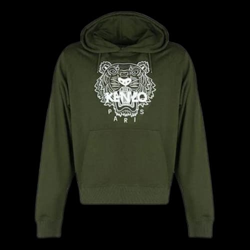KENZO SS21 Tiger Head Embroidered Green