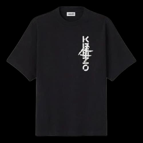 KENZO SS21 Alphabet Printing Short Sleeve Black