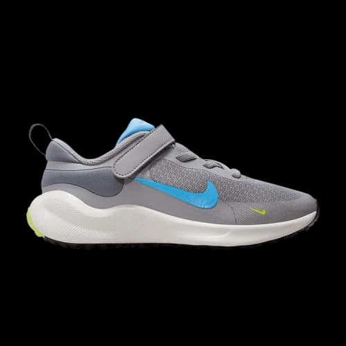 Nike Revolution 7 Cement Grey Light Carbon Volt University Blue (PS)