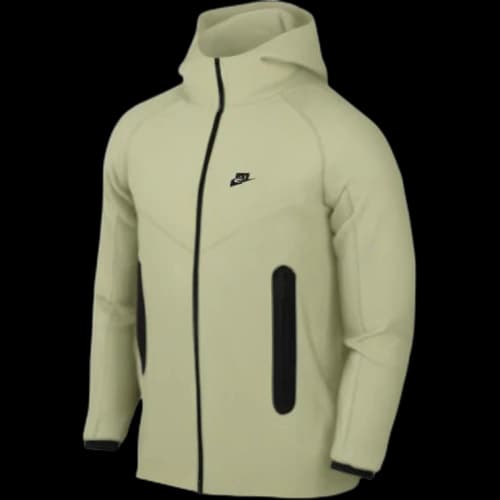 Nike Tech Fleece Full-Zip Windrunner Sweatshirt (Asia Sizing) Yellow/Green