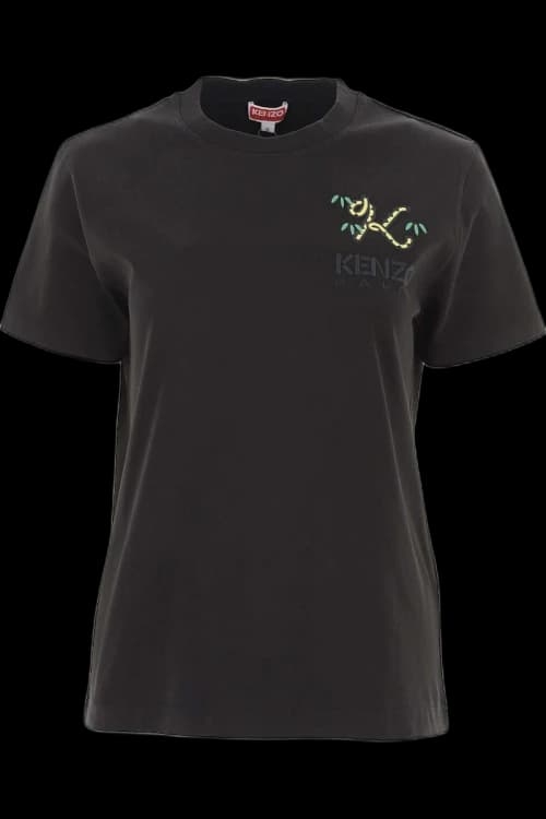 KENZO x Nigo Tiger Tail Logo Embridered T-shirt Black