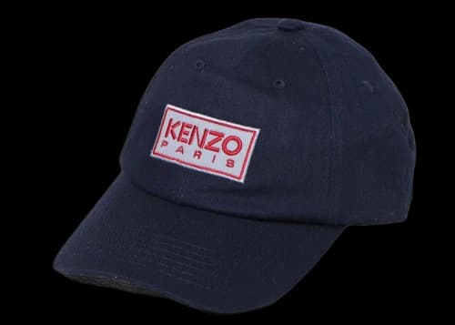KENZO Logo Patch Baseball Hat Navy