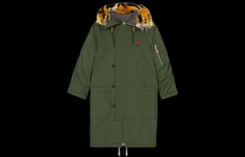 Kenzo Long Winter Parka 'Dark Khaki'