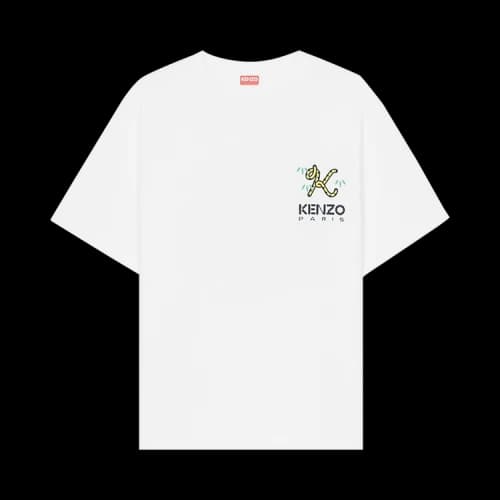 Kenzo Crest Logo Oversize T-Shirt 'White'