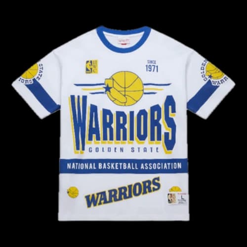 Mitchell & Ness NBA Origins Premium Vintage T-Shirt 'Golden State Warriors'