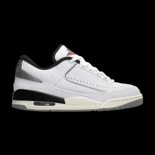 Jordan 2/3 White Black Metallic Silver
