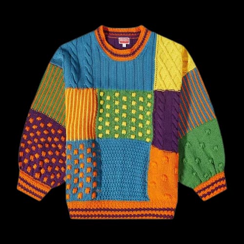 Kenzo Paris Psychedelic Cable Jumper 'Multicolor'