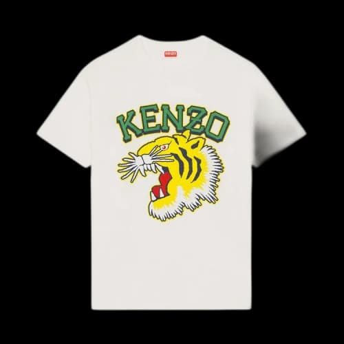 Kenzo Tiger Varsity Oversize T-Shirt 'Off White'