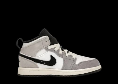 Jordan 1 Mid SE Craft White Cement Grey Black (PS)
