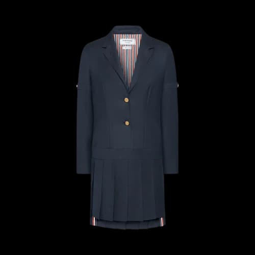 Thom Browne Mini Sportcoat/Mini Pleated Skirt Dress 'Navy'